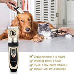 Electric Dog Clippers - 11 Pieces - Gold