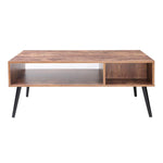 Mid-Century Coffee Table - Rustic Brown