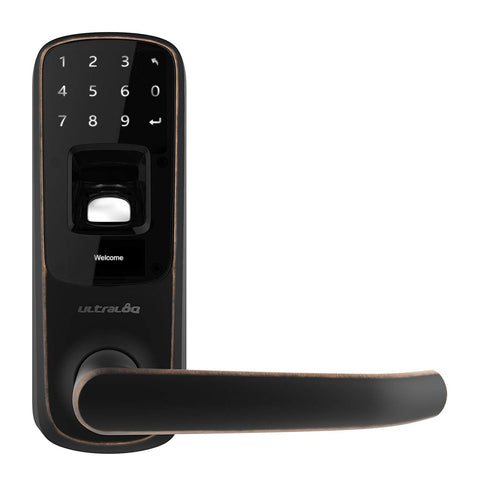 Fingerprint & Touchscreen Door Lock - Aged Bronze
