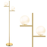 Mid-Century Floor Lamp - Gold