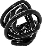 Orbit Glass Decor Ball - Large - Black