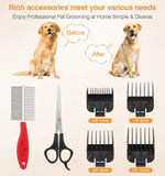 Electric Dog Clippers - 14 Pieces - Silver