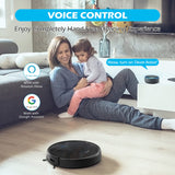 Robotic Vaccum - App & Voice Control  - Black
